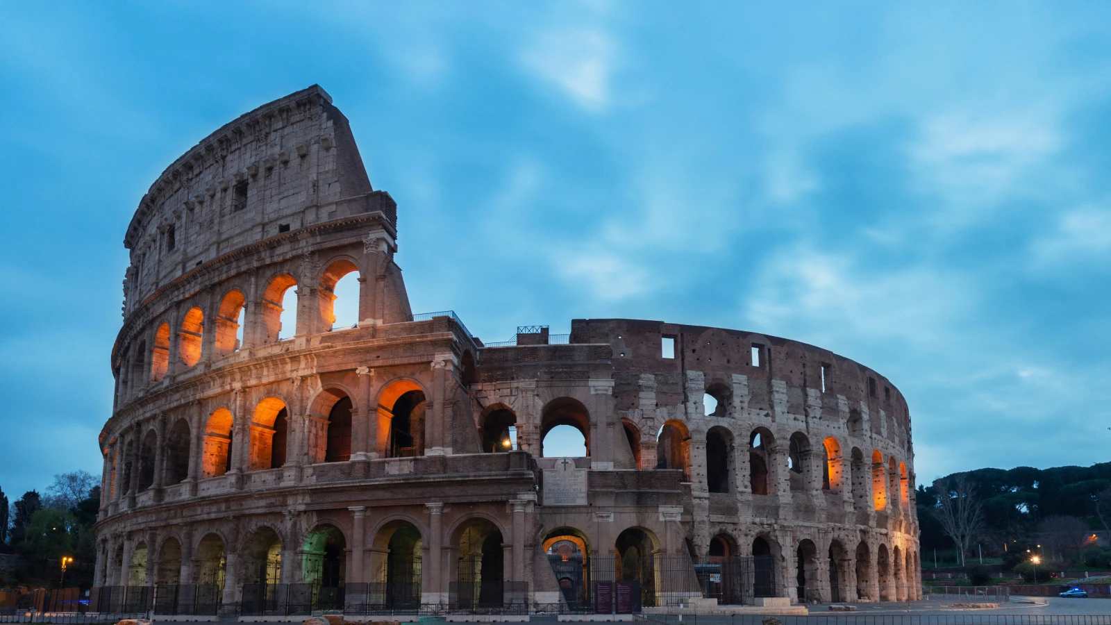 Colosseum arena in Rome - starting point for road trips across Italy